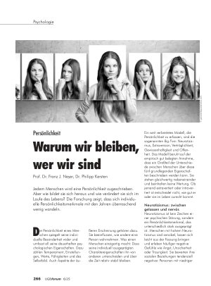 Vorschauseite 1: Persönlichkeit Warum wir bleiben, wer wir sind
