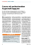 Vorschauseite 1: Corona mit professionellem Augenmaß begegnen