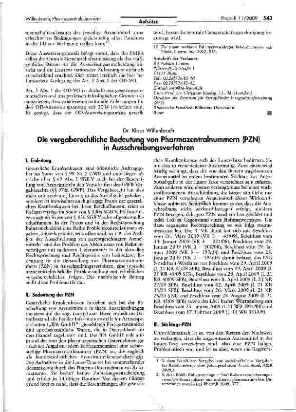 Vorschauseite 3: Die zentrale Gemeinschaftszulassung als maßgebliches Datum für die Verfahrensreihenfolge „erst Ausweisung, dann Zulassung nach der Orphan-Drug-Verordnung (VO 141/2000)