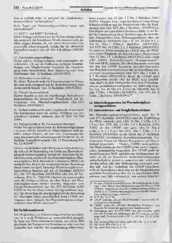 Vorschauseite 4: Europäisches Arzneimittelverwaltungsverfahrensrecht Praxisdefizite undReformoptionen (Teil 1)