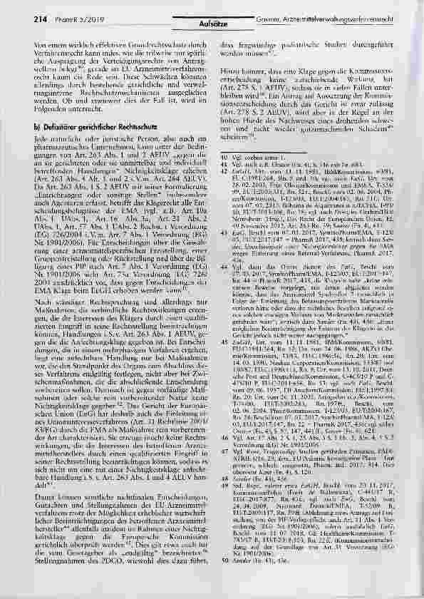 Vorschauseite 6: Europäisches Arzneimittelverwaltungsverfahrensrecht Praxisdefizite undReformoptionen (Teil 1)
