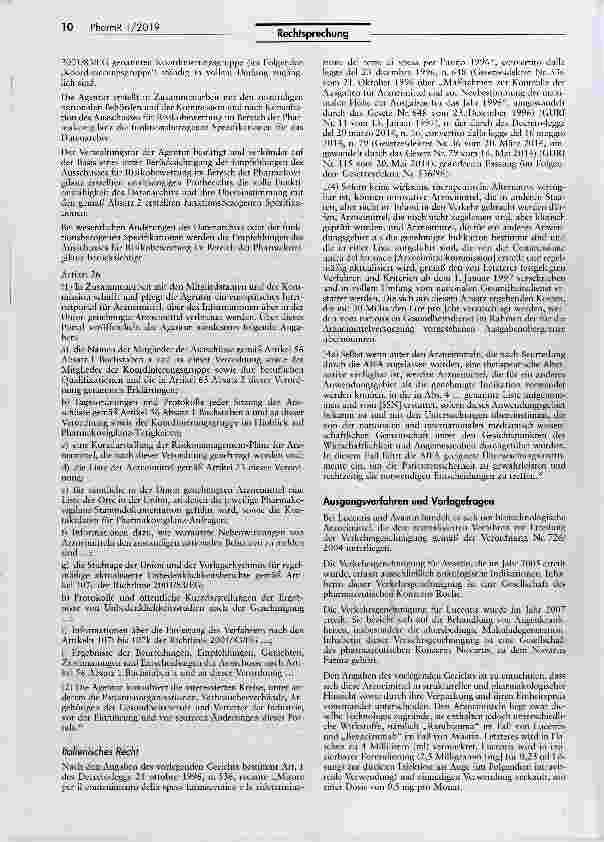 Vorschauseite 3: Zulässigkeit der Kostenübernahme für Off-Label- Anwendung eines Arzneimittels