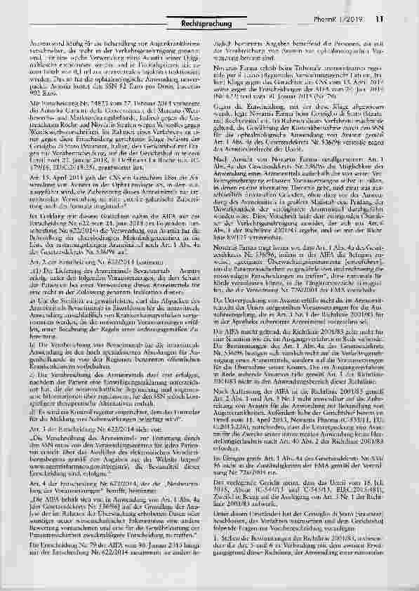 Vorschauseite 4: Zulässigkeit der Kostenübernahme für Off-Label- Anwendung eines Arzneimittels