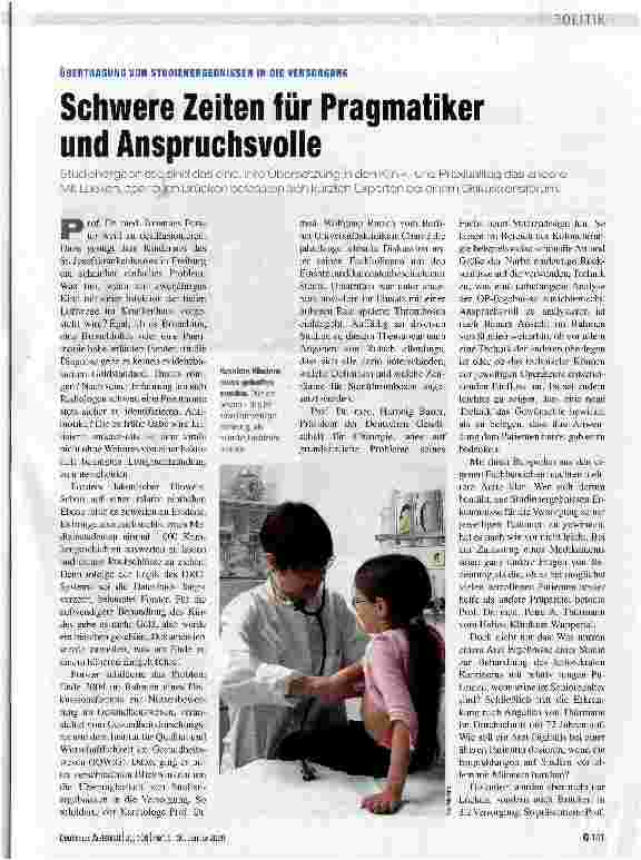 Vorschauseite 1: Schwere Zeiten für Pragmatiker und Anspruchsvolle
