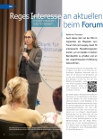 Vorschauseite 1: Reges Interesse an aktuellen berufspolitischen Themen beim Forum Ost in Leipzig.