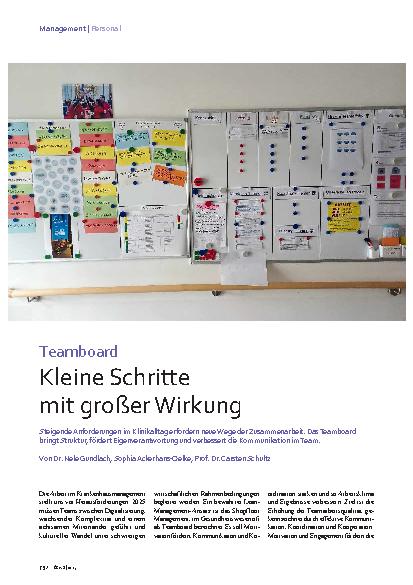 Vorschauseite 1: Teamboard Kleine Schritte mit großer Wirkung