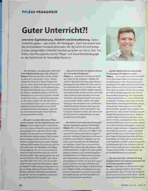 Vorschauseite 1: Guter Unterricht? ! Interview: Digitalisierung, Didaktik und Diversifizierung