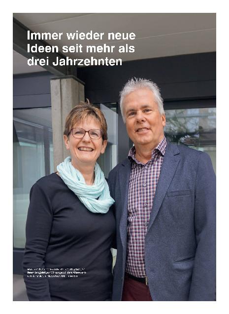 Vorschauseite 1: Immer wieder neue Ideen seit mehr als drei Jahrzehnten.