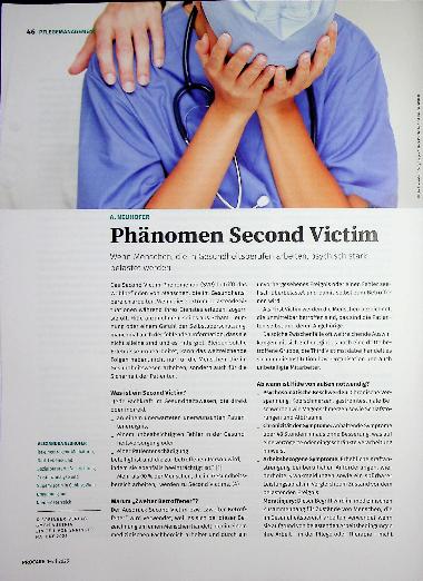 Vorschauseite 1: Phänomen Second Victim