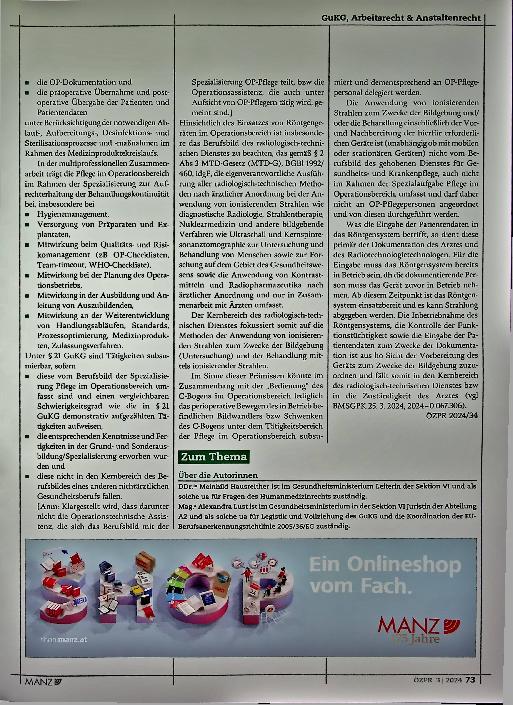 Vorschauseite 3: Aktuelles und Wichtiges aus dem Berufsrecht