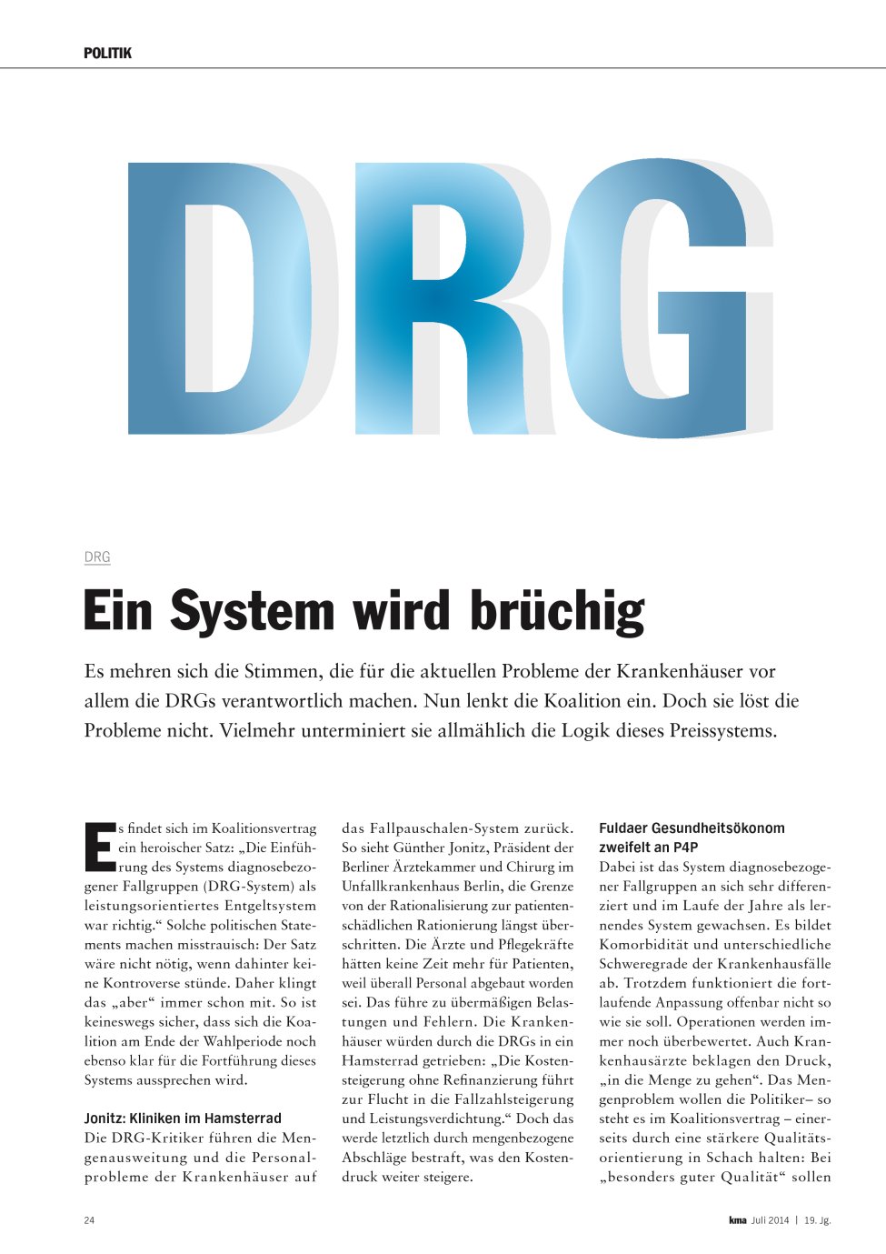 Vorschauseite 1: Ein System wird brüchig