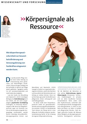 Vorschauseite 1: Körpersignale als Ressource