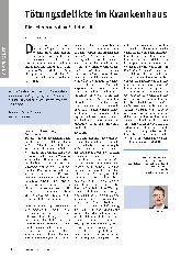 Vorschauseite 1: Tötungsdelikte im Krankenhaus: Die Lehren aus dem Fall Niels H.