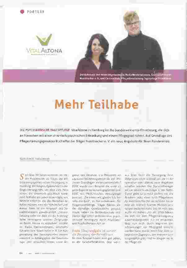 Vorschauseite 1: Mehr Teilhabe