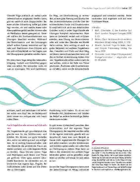 Vorschauseite 4: SELBSTFÜRSORGE UND YOGA Im eigenen Flow bleiben