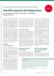 Vorschauseite 1: Novellierung des Berufsgesetzes