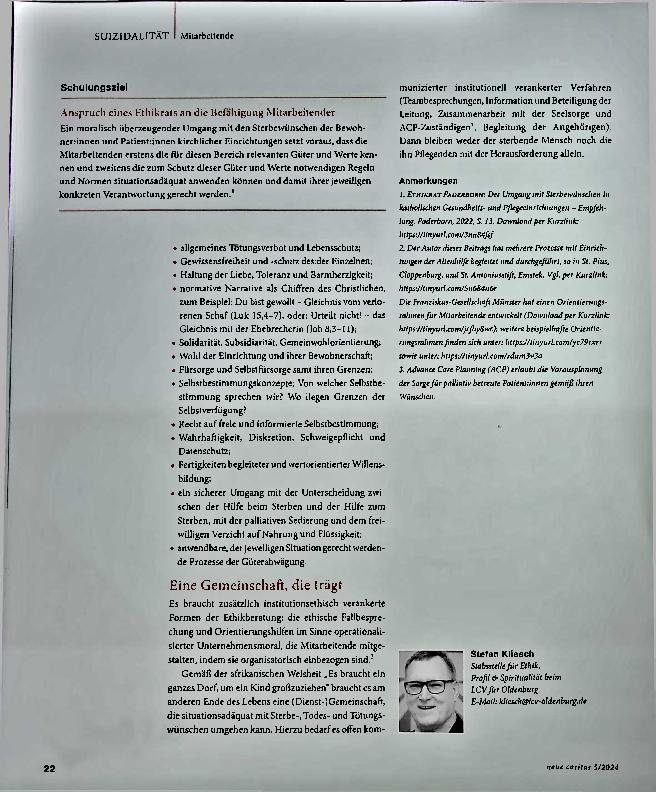 Vorschauseite 4: »Begleiten, als wäre es ein Sterbender - das könnte ich nicht! «