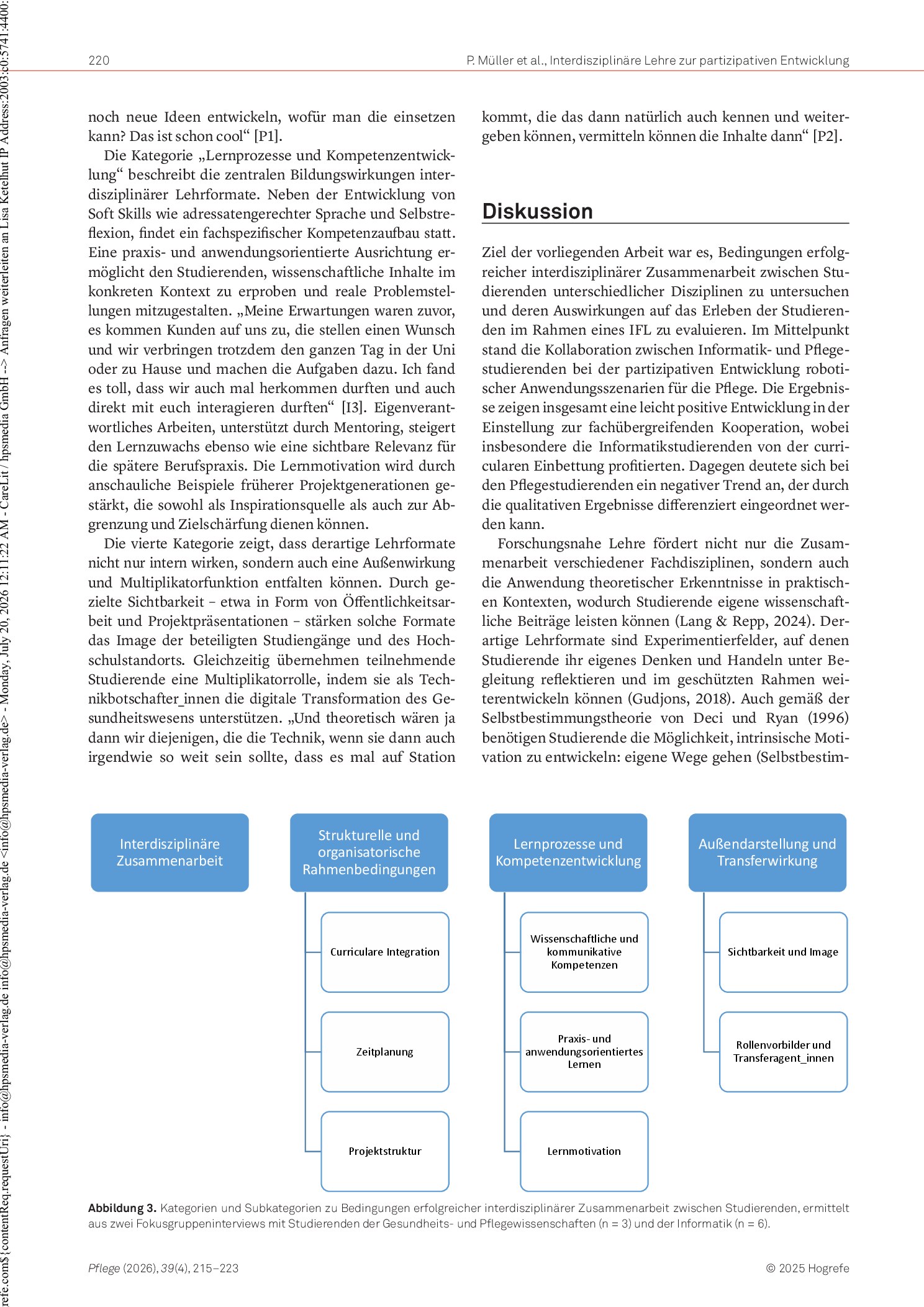 Vorschauseite 6: Interdisziplinäres, forschungsnahes Lehrformat zur partizipativen Technologieentwicklung in der Pflege: Eine Mixed-Methods-Studie