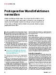 Vorschauseite 1: Postoperative Wundinfektionen vermeiden
