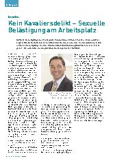 Vorschauseite 1: Kein Kavaliersdelikt – Sexuelle Belästigung am Arbeitsplatz