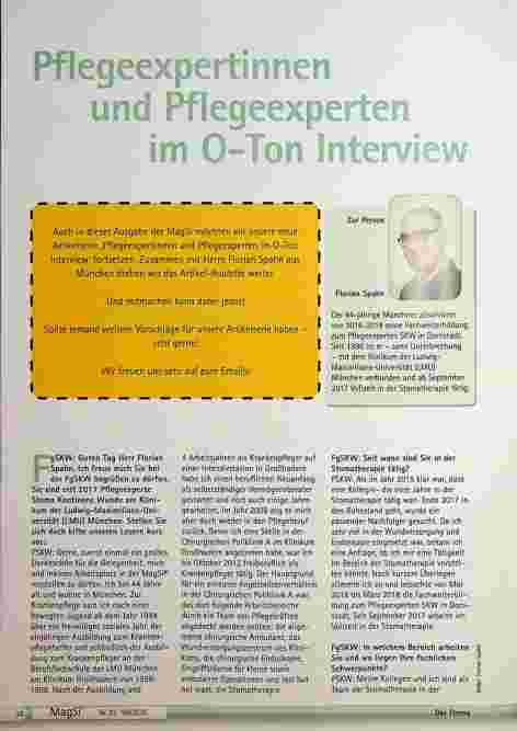 Vorschauseite 1: Pflegeexpertinnen und Pflegeexperten im O-Ton Interview