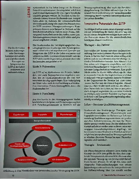 Vorschauseite 3: Interprofessionalität in der ambulanten Heilmittelversorgung - geht das? Potenziale eines Reallabors an der FH Münster