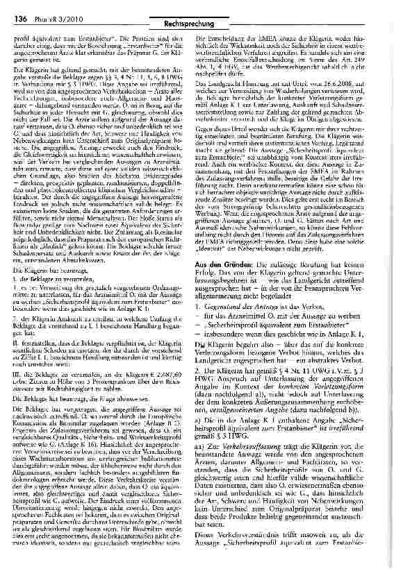 Vorschauseite 2: Irreführende werbliche Aussage ohne wissenschaftlich valide Untersuchung