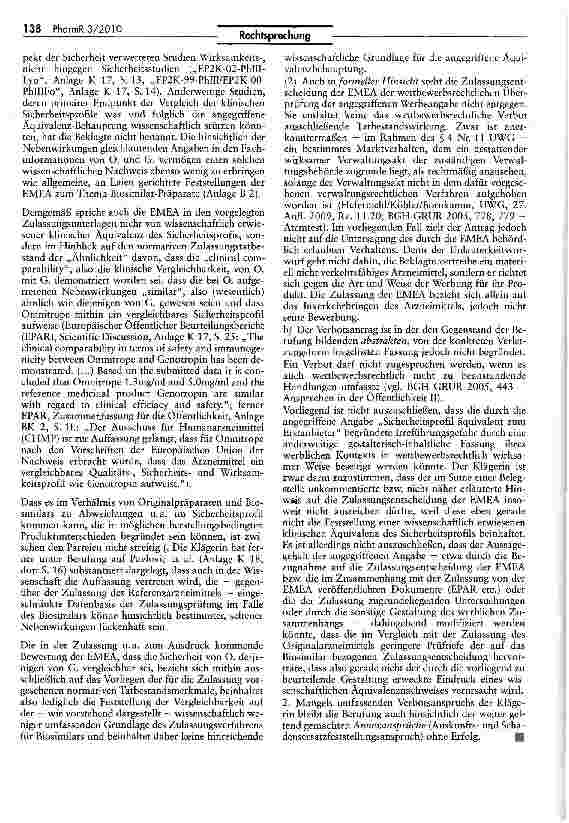 Vorschauseite 4: Irreführende werbliche Aussage ohne wissenschaftlich valide Untersuchung