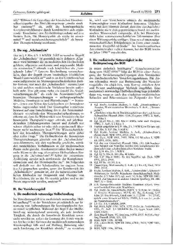 Vorschauseite 2: Die Erstattungsfähigkeit homöopathischer Arzneimittel in der PKV