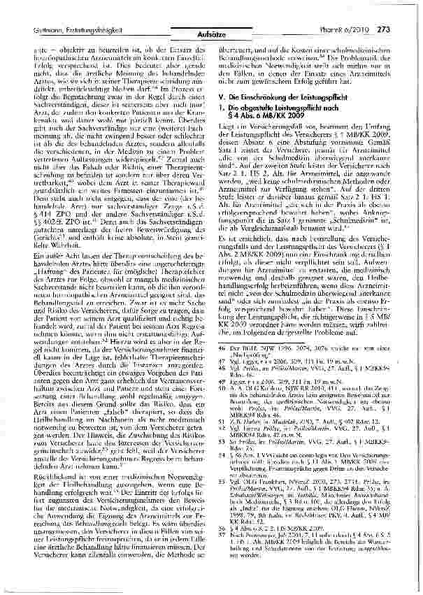 Vorschauseite 4: Die Erstattungsfähigkeit homöopathischer Arzneimittel in der PKV
