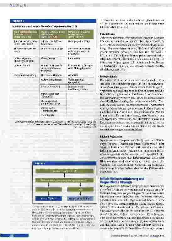 Vorschauseite 2: Diagnostik und Therapie bei akuter Lungenembolie