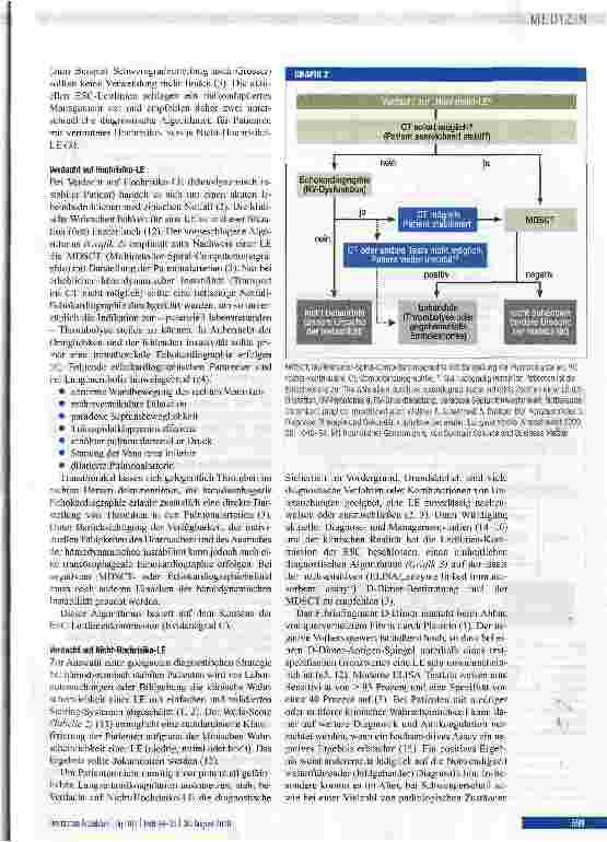 Vorschauseite 3: Diagnostik und Therapie bei akuter Lungenembolie