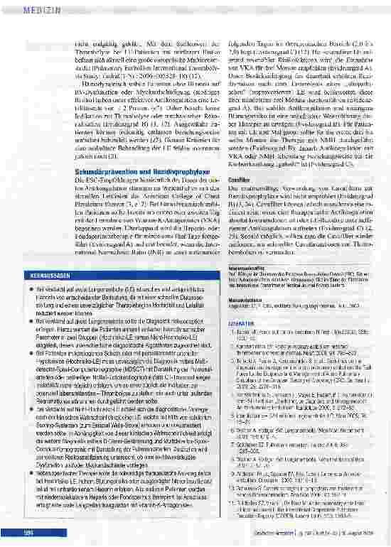 Vorschauseite 6: Diagnostik und Therapie bei akuter Lungenembolie