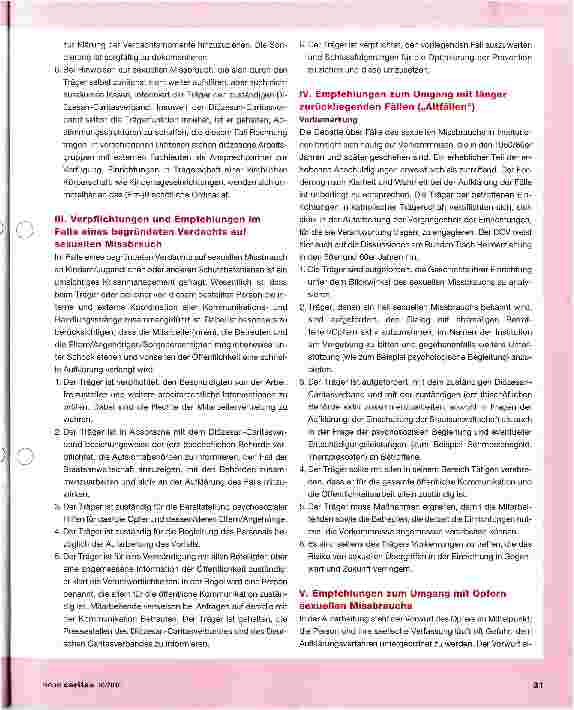 Vorschauseite 4: Prävention von sexuellem Missbrauch und Verhalten bei Missbrauchsfällen