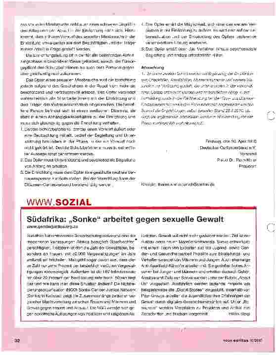 Vorschauseite 5: Prävention von sexuellem Missbrauch und Verhalten bei Missbrauchsfällen