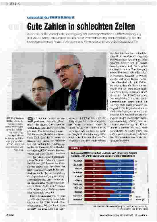 Vorschauseite 1: Gute Zahlen in schlechten Zeiten