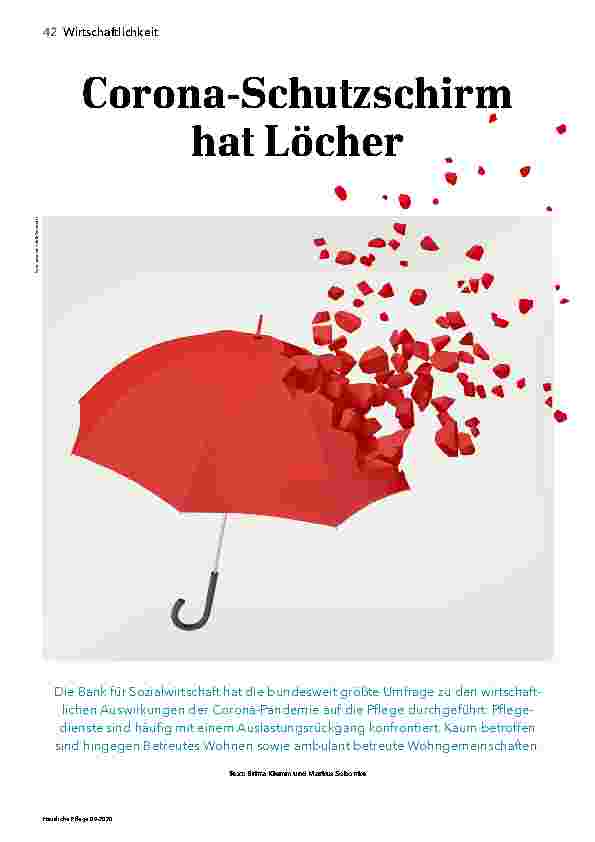 Vorschauseite 1: Corona-Schutzschirm hat Löcher.