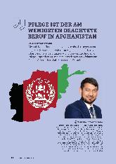 Vorschauseite 1: Pflege ist der am wenigsten geachtete Beruf in Afghanistan.