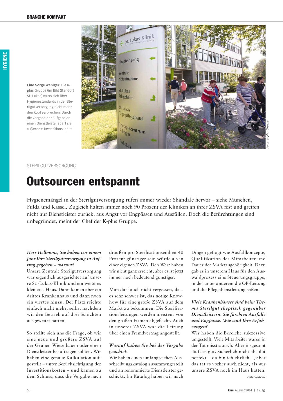Vorschauseite 1: Outsourcen entspannt