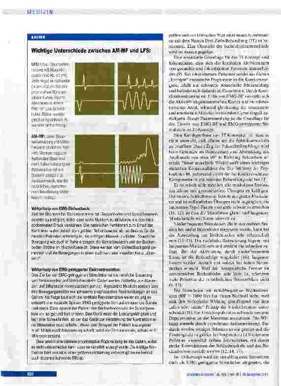 Vorschauseite 2: Drei-Ziele-Behandlung vs. niederfrequente Elektrostimulation bei analer Inkontinenz
