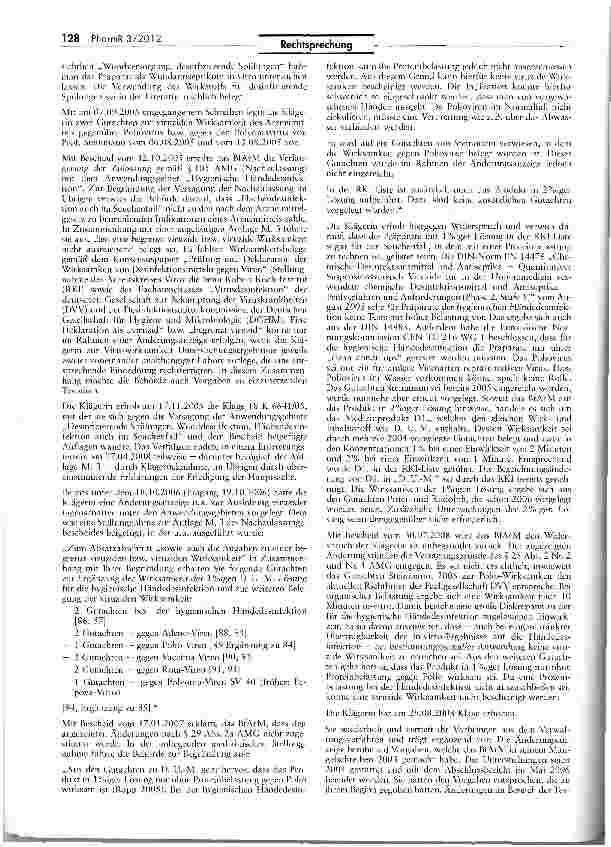 Vorschauseite 2: Abgrenzung Arzneimittel/Biozid-Produkt (Hautund Händedesinfektionsmittel)