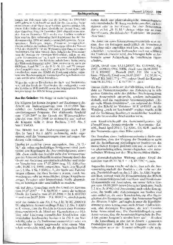 Vorschauseite 3: Abgrenzung Arzneimittel/Biozid-Produkt (Hautund Händedesinfektionsmittel)