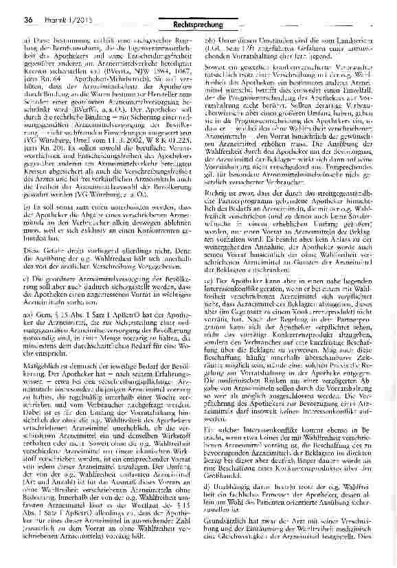 Vorschauseite 4: Wettbewerbswidrigkeit eines Partnerprogramms („aut idem-Substitution)UWG 4 Nr. 1, Nr. 11; HWG § 7 I 1 HS. 1