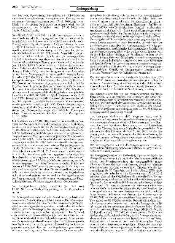 Vorschauseite 2: Keine vergabefreie Zusammenarbeit -„apothelcenüblichen Waren