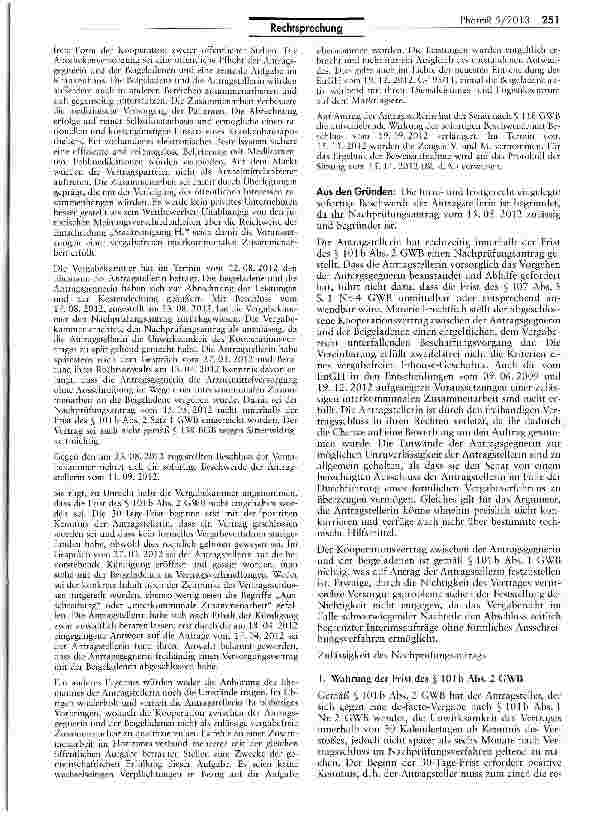 Vorschauseite 3: Keine vergabefreie Zusammenarbeit -„apothelcenüblichen Waren