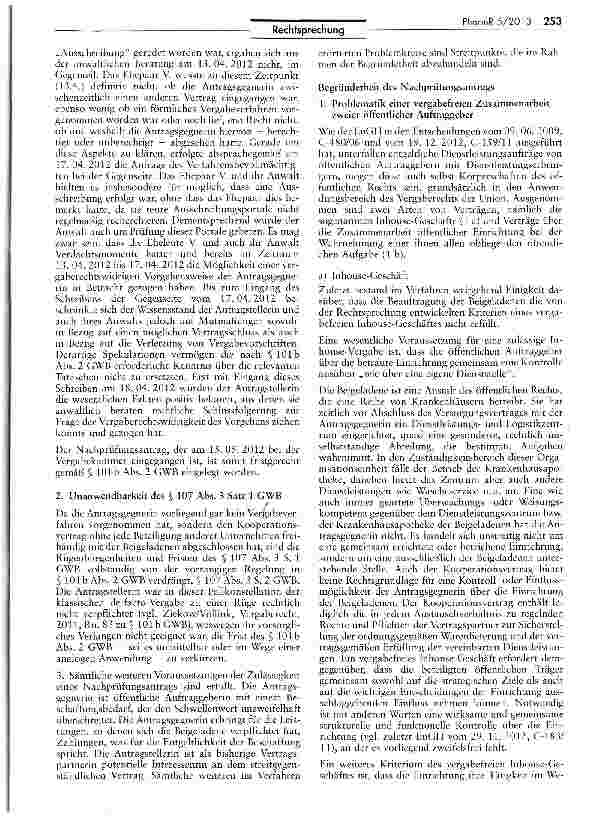 Vorschauseite 5: Keine vergabefreie Zusammenarbeit -„apothelcenüblichen Waren
