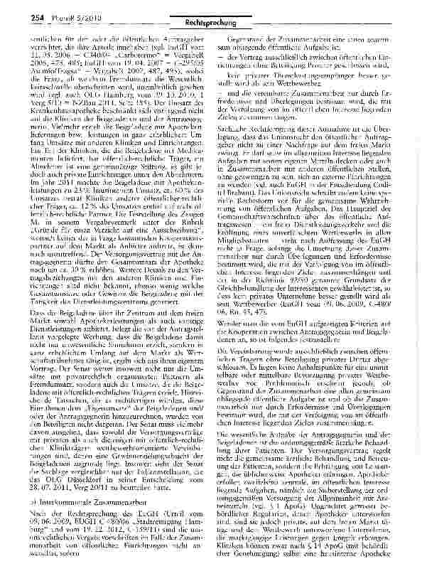 Vorschauseite 6: Keine vergabefreie Zusammenarbeit -„apothelcenüblichen Waren