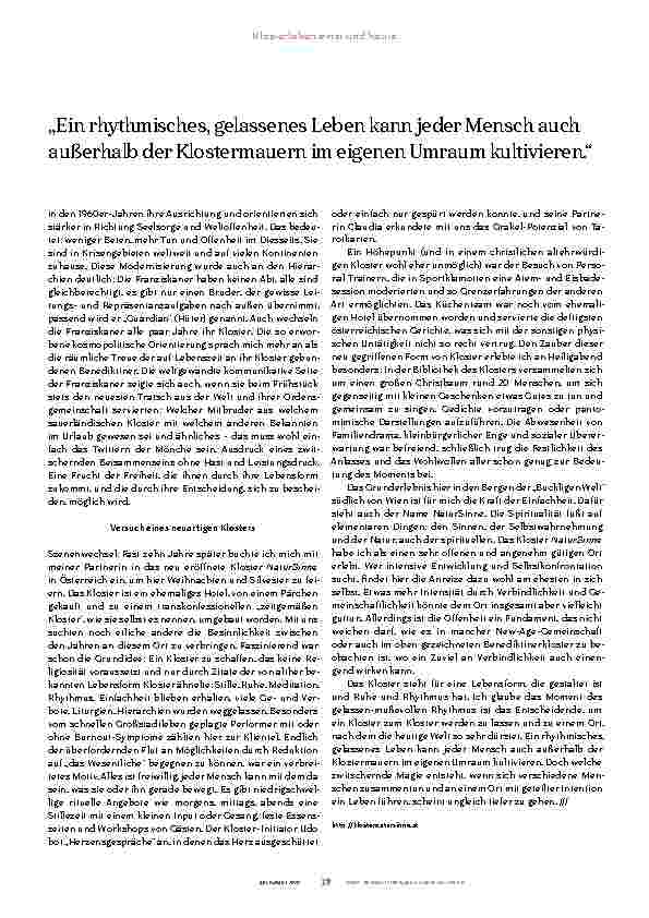 Vorschauseite 4: Klosterleben einst und heute