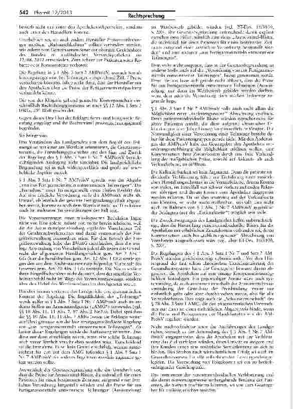 Vorschauseite 2: Arzneimittelpreisbindung gilt auch für Arzneimittel, die im Rahmen sogenannter „Verblisterung patientenindividuell gruppiert werden AMPreisV § 1 III 1 Nr. 7, 1 111 Nr. 7; AMG § 78