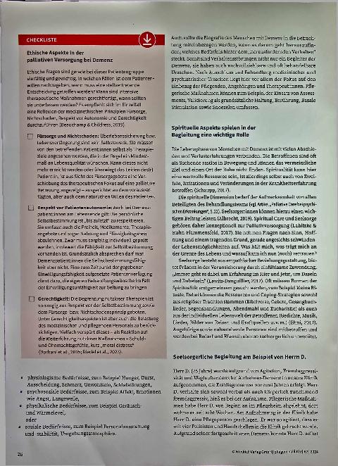 Vorschauseite 2: Psychisch „unheilbar erkrankt“ Palliative Psychiatrie am Beispiel der Alzheimer-Demenz